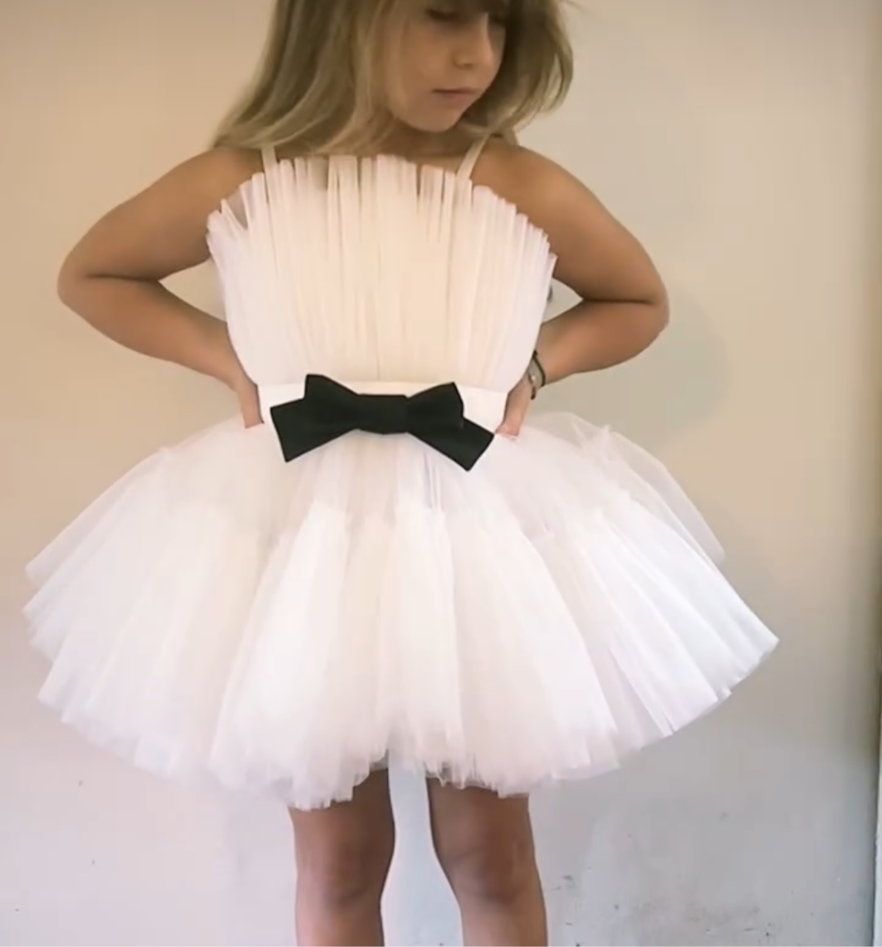 PREMIUM - Robe courte  de cérémonie en tulle VALENTINA