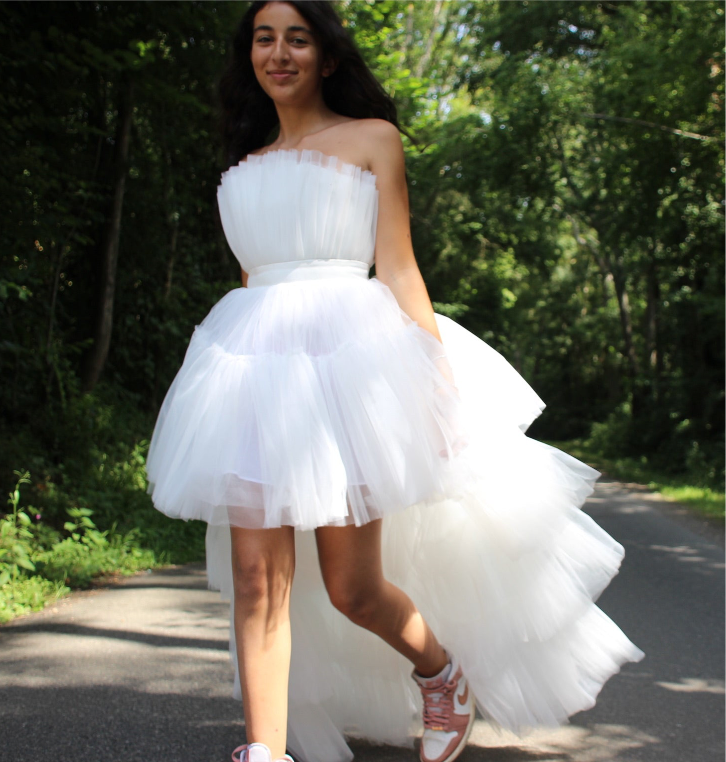 Robe bustier en tulle avec ou sans traîne ALBANE (à partir 10 ans)